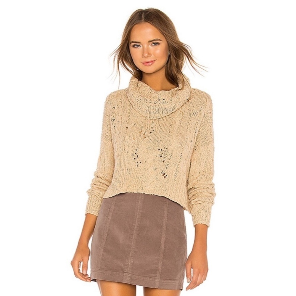Free People Shades of Dawn Turtle Neck Sweater